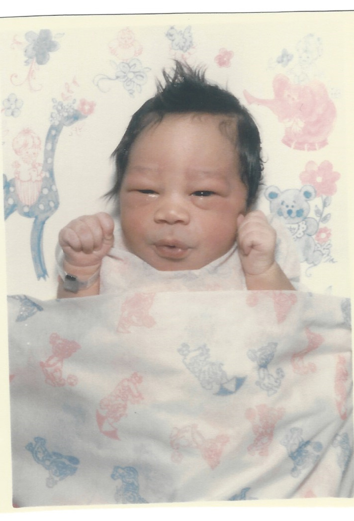 Cystal as a baby